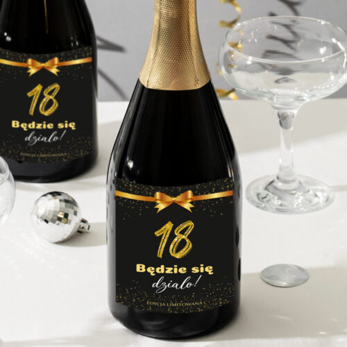 Alternative view of Naklejki na Butelki - Gold zestaw 10 sztuk