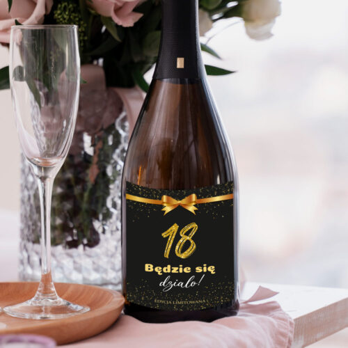 Naklejki na Butelki - Gold zestaw 10 sztuk