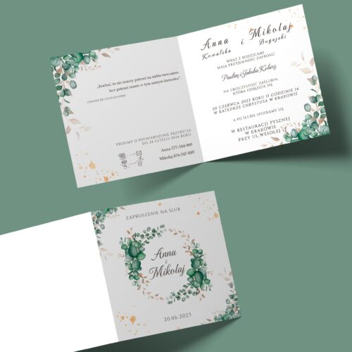 Alternative view of Zaproszenie na ślub - №141
