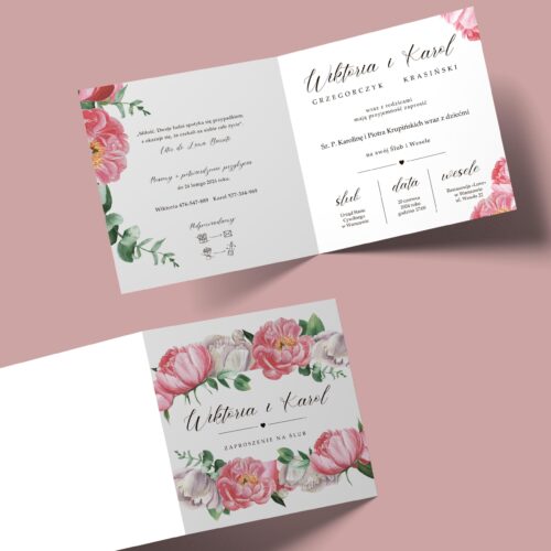 Alternative view of Zaproszenie na ślub - №165