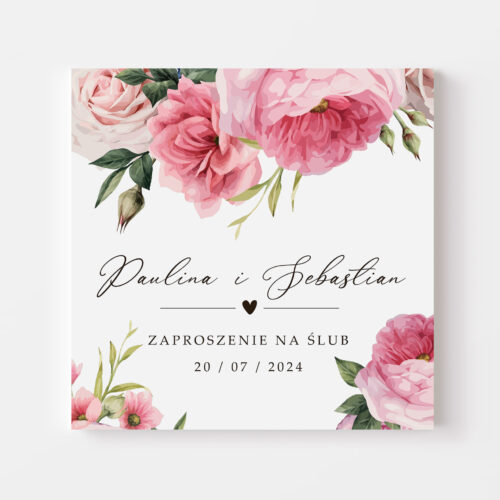 Zaproszenie na ślub - Vintage Flowers №147
