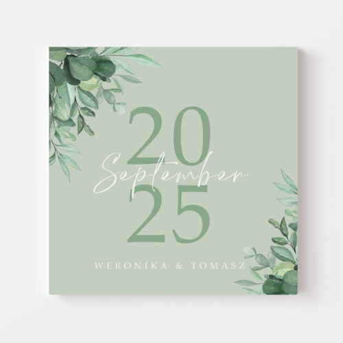 Zaproszenie na ślub - Green Minimalism №161