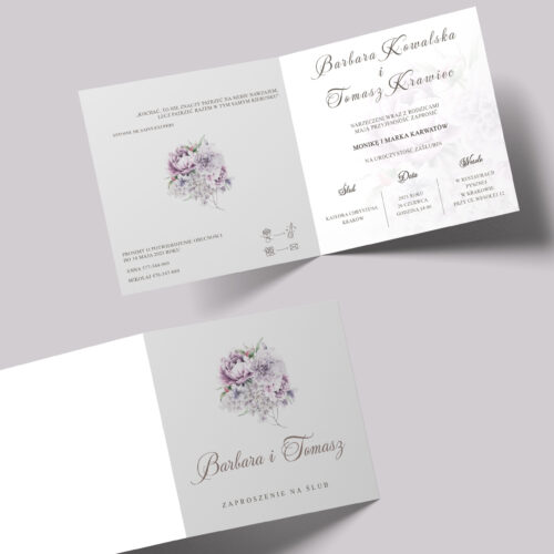 Alternative view of Zaproszenie na ślub - №172
