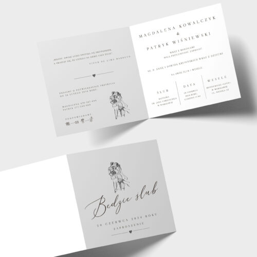 Alternative view of Zaproszenie na ślub - №174