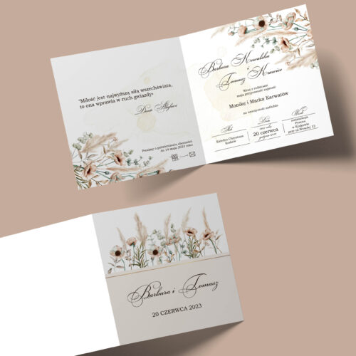 Alternative view of Zaproszenie na ślub - №178