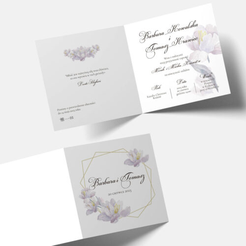 Alternative view of Zaproszenie na ślub - №177