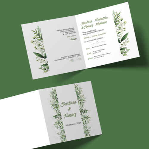 Alternative view of Zaproszenie na ślub - №179