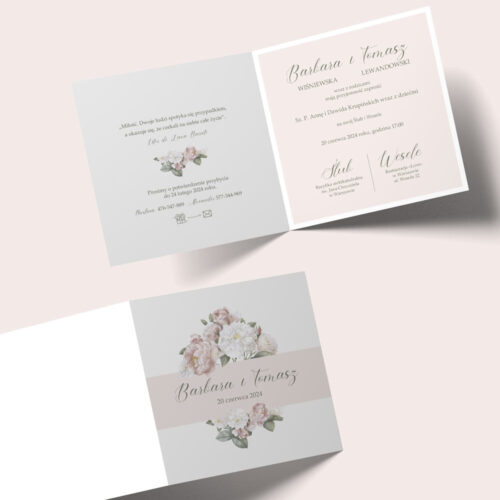 Alternative view of Zaproszenie na ślub - №183