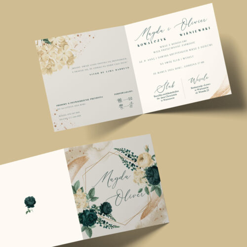 Alternative view of Zaproszenie na ślub - №185