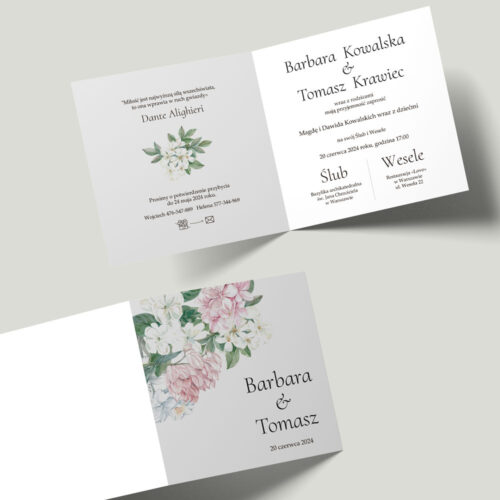 Alternative view of Zaproszenie na ślub - №189