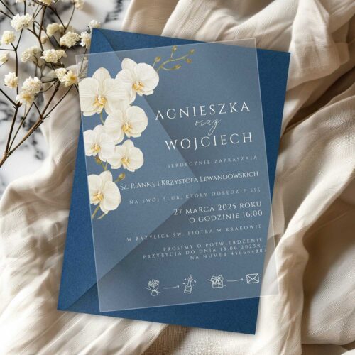 Zaproszenie ślubne na pleksie - 1038