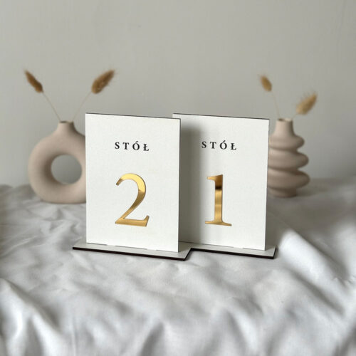 Drewniane Numerki na stoły