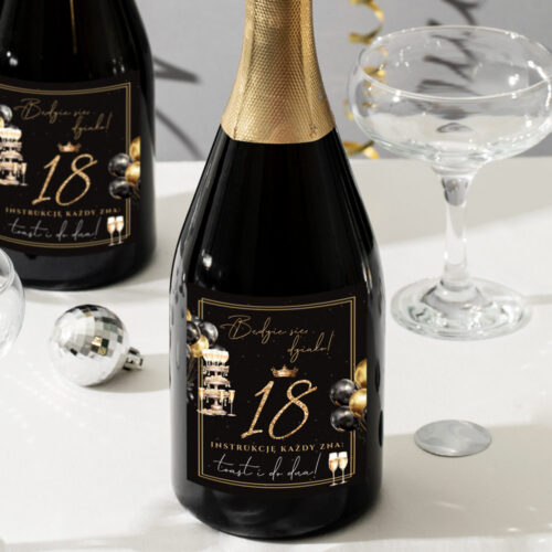 Alternative view of Naklejki na Butelki - Szampan zestaw 10 sztuk
